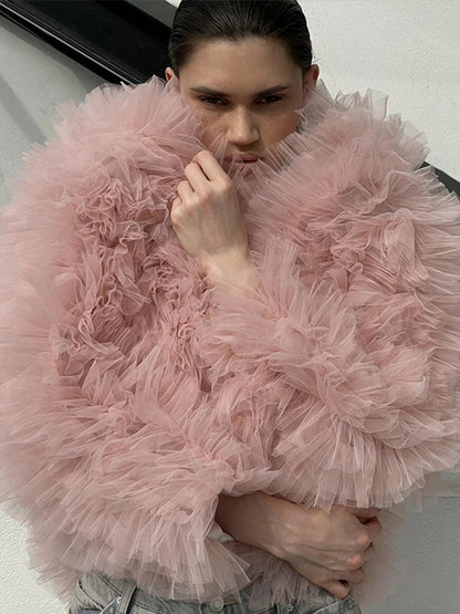 Women's Tulle Jacket Voluminous Elegant