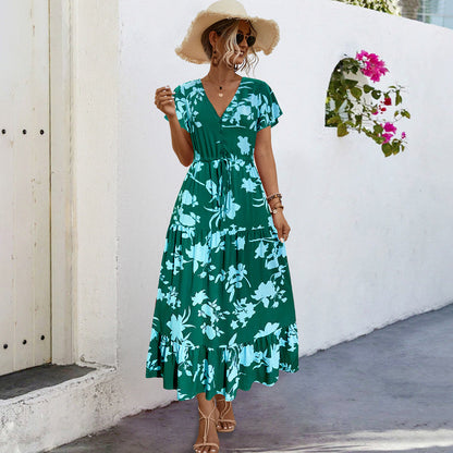 Women's Floral Elegant Summer Maxi Dress