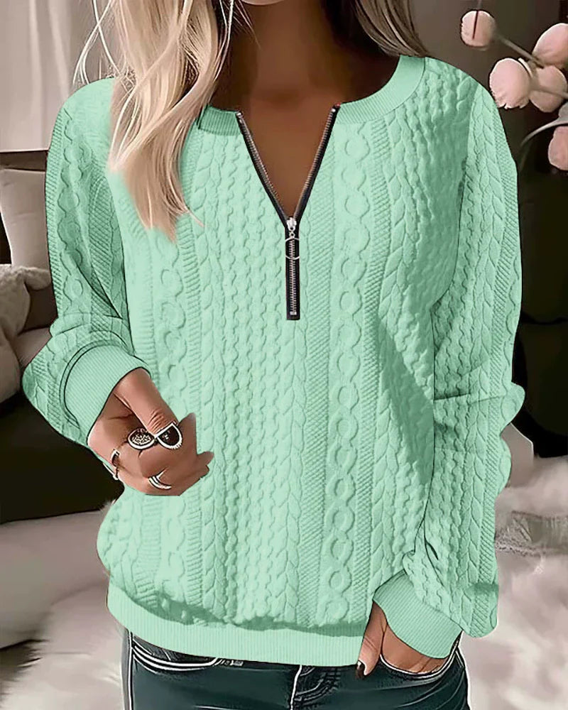 Practical Sweatshirt Zipper Sporty