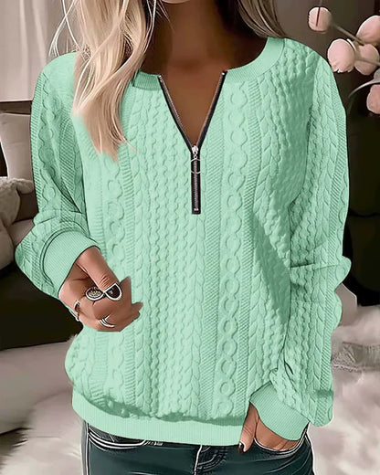 Practical Sweatshirt Zipper Sporty