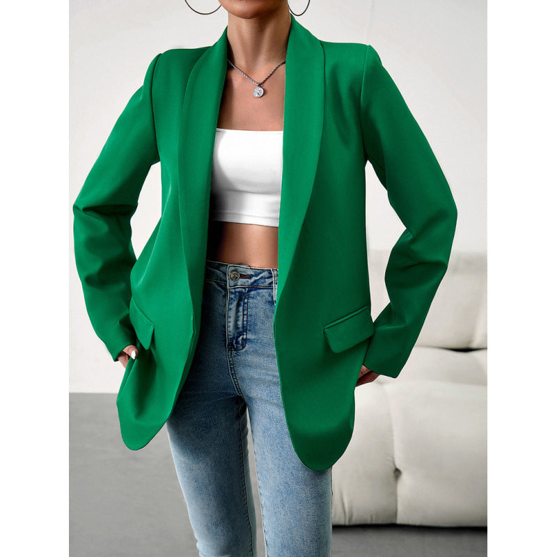 Women's Blazer Fitted Elegant Long