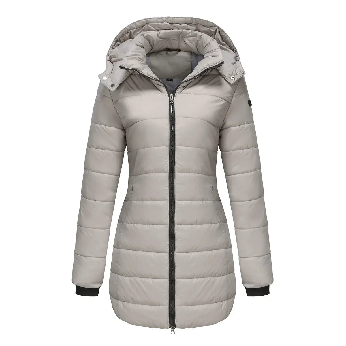 Women's Puffer Jacket Lined Warm Insulated