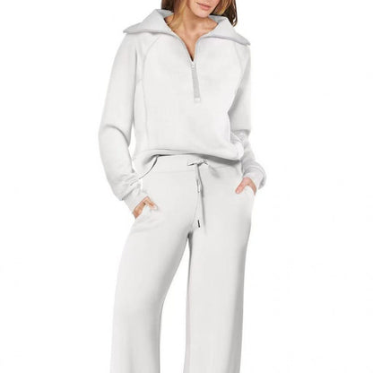Women's Sports Set with Stand-up Collar and Braces