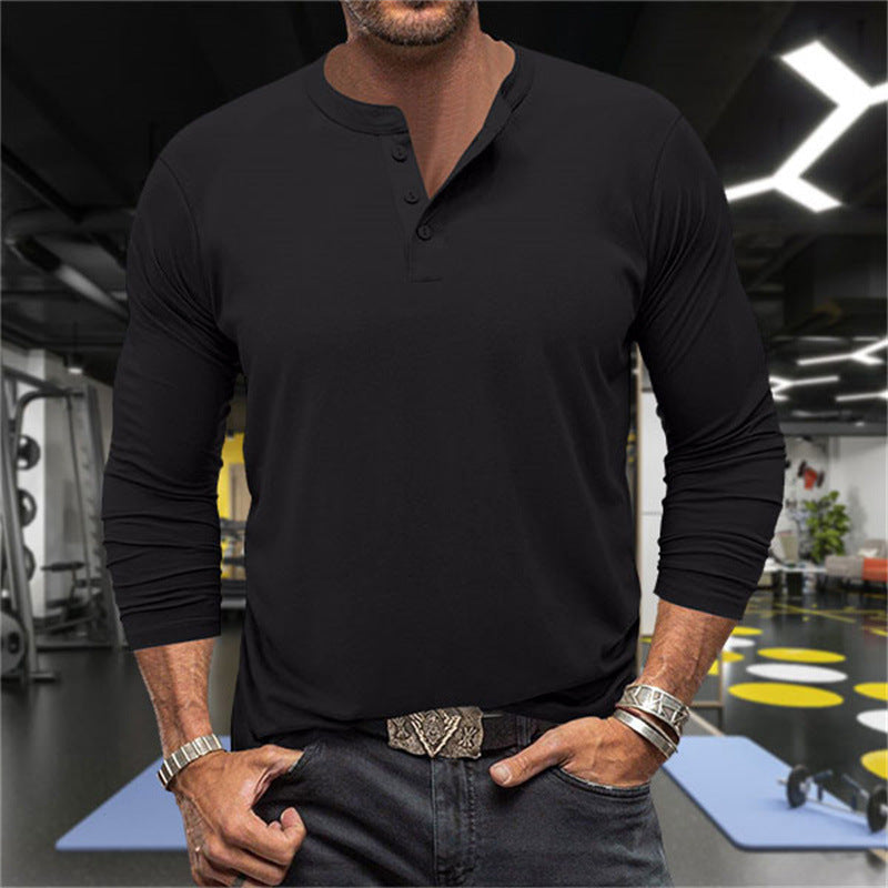 Men's Long-Sleeve Shirt Breathable Comfort Cotton