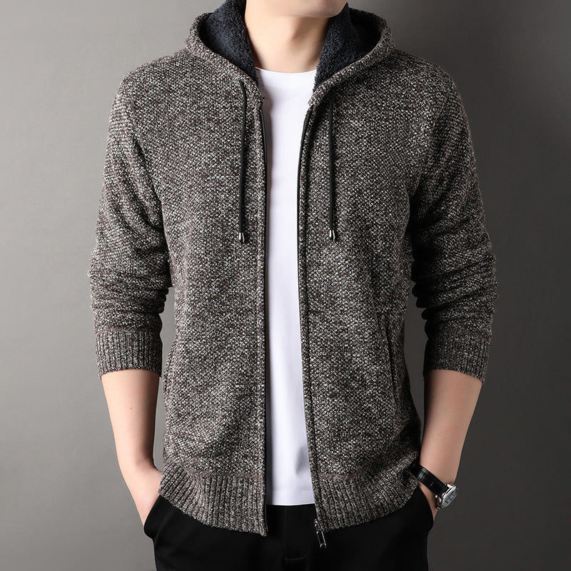 Men's Cardigan Hood Soft Lined Trendy