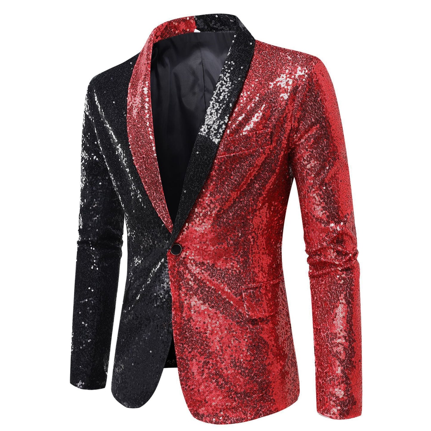 Men's Glitter Jacket Modern Cut Sparkling