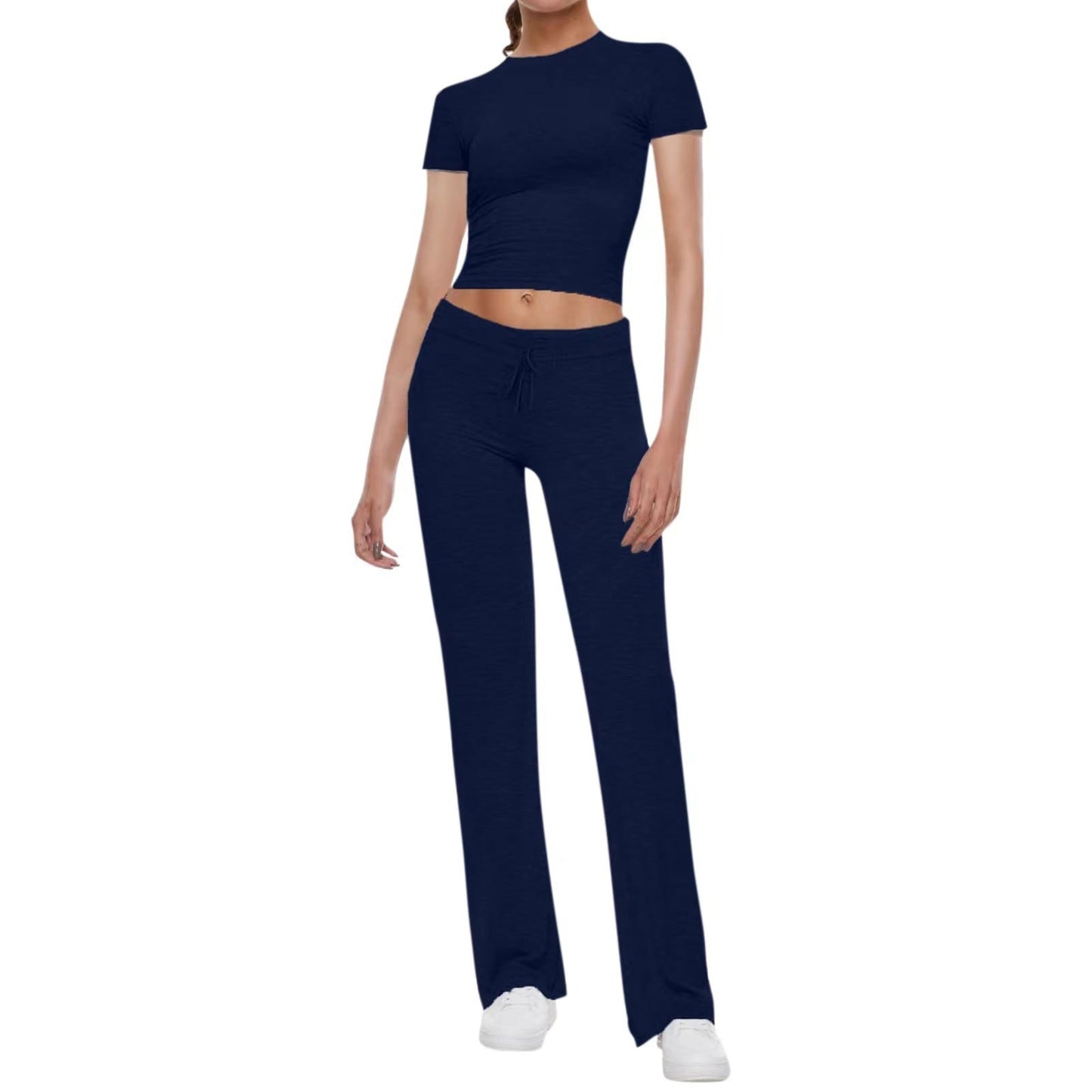 Women's Sport Set Crop Top and Jogger Pants