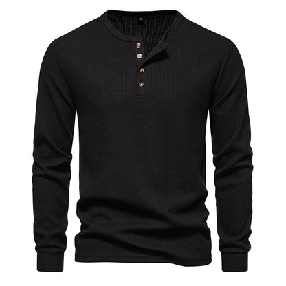 Men's Long-Sleeved Shirt Structured Modern Buttons