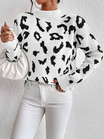 Women's Sweater Animal Print Comfortable Elegant