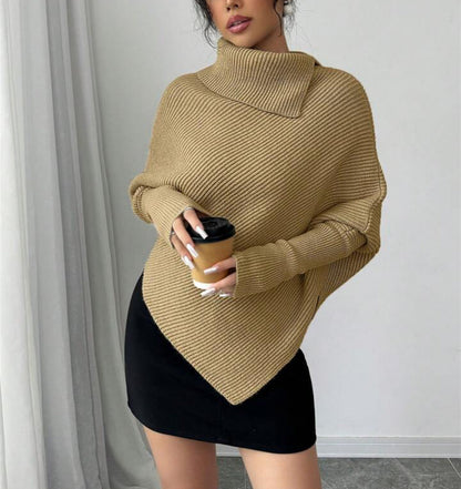 Women's Oversized Sweater Generous Asymmetrical