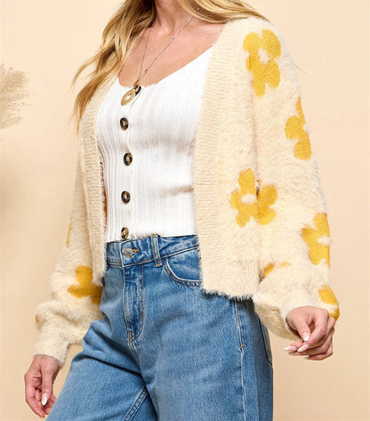 Women's Floral Cardigan Soft & Comfortable