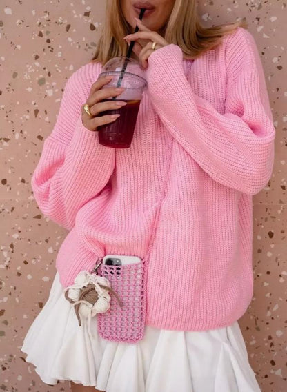 Women's Pullover Large Oversized Knit Design