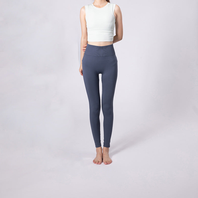Women's Sports Set: Cropped Top and High Waisted Leggings