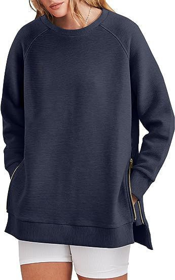 Women's Comfortable Zippered Sweatshirt with Pockets