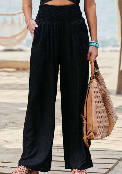 Women's Linen Trousers Comfortable Elegant Pleated Skirt