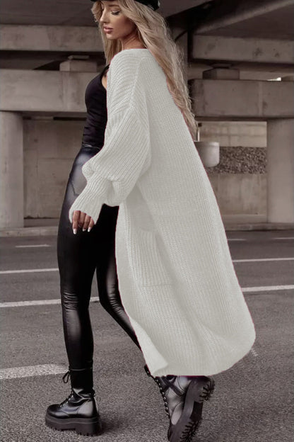 Women's Knitted Cardigan Oversized Casual With Pockets