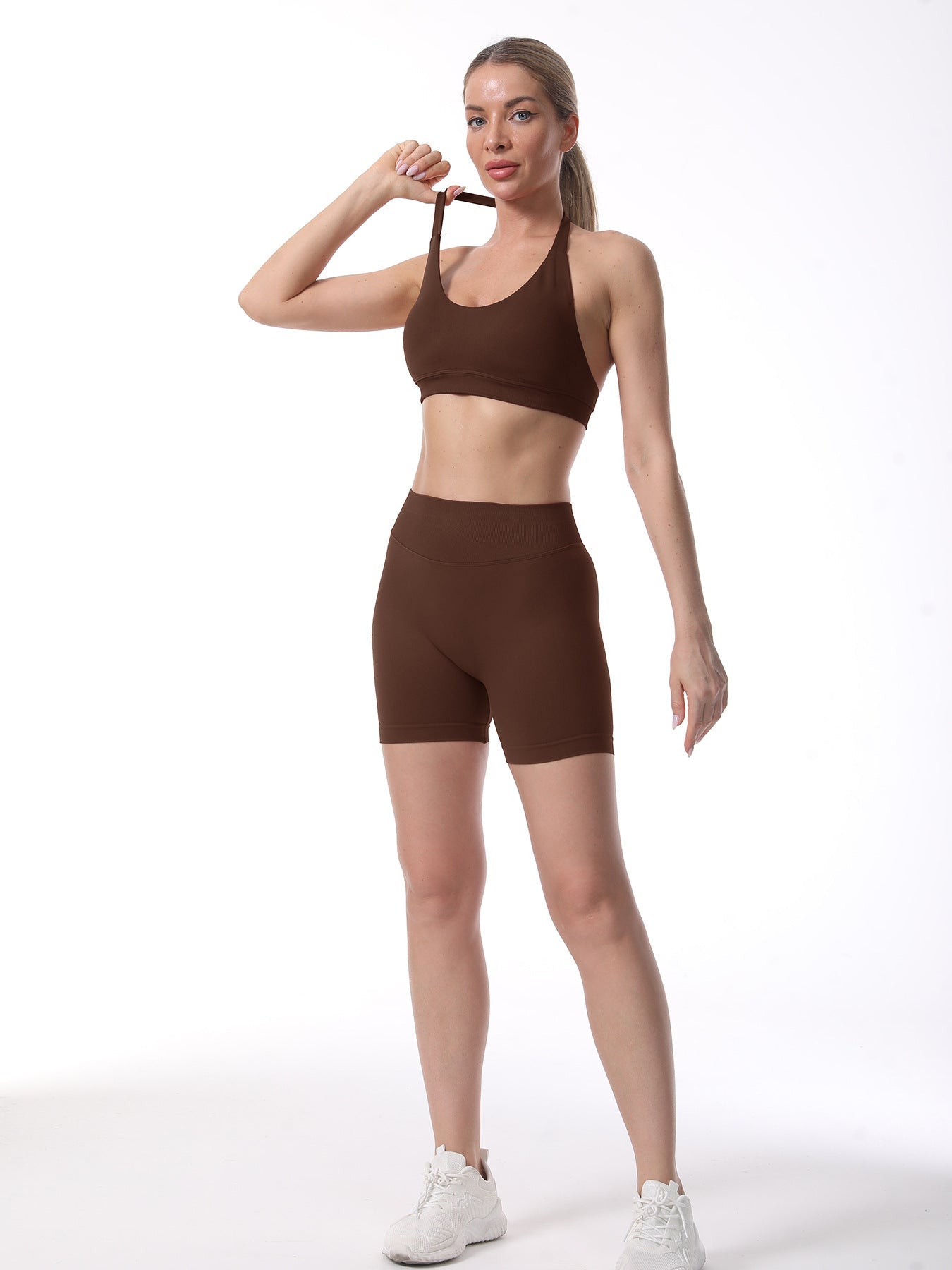 Women's Sports Bra and Shorts Set Functional Sportswear