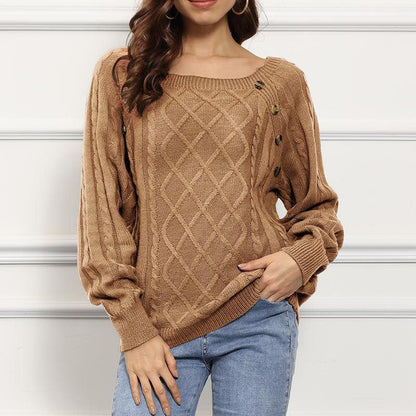 Knitted Cable Knit Sweater Elegant Design