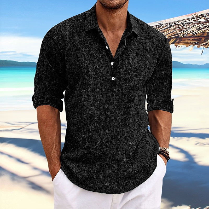 Men's Linen Shirt Comfortable Summer
