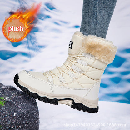 Damen Winterstiefel Warm Fleece Innensohle Rutschfest