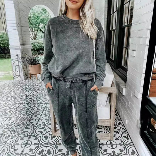 Damen Sportanzug Set Weich Fleece Komfort - IdealeKleiden