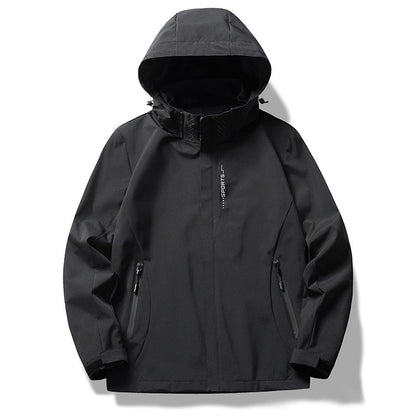 Waterproof Women's Jacket with Hood and Breathable Material