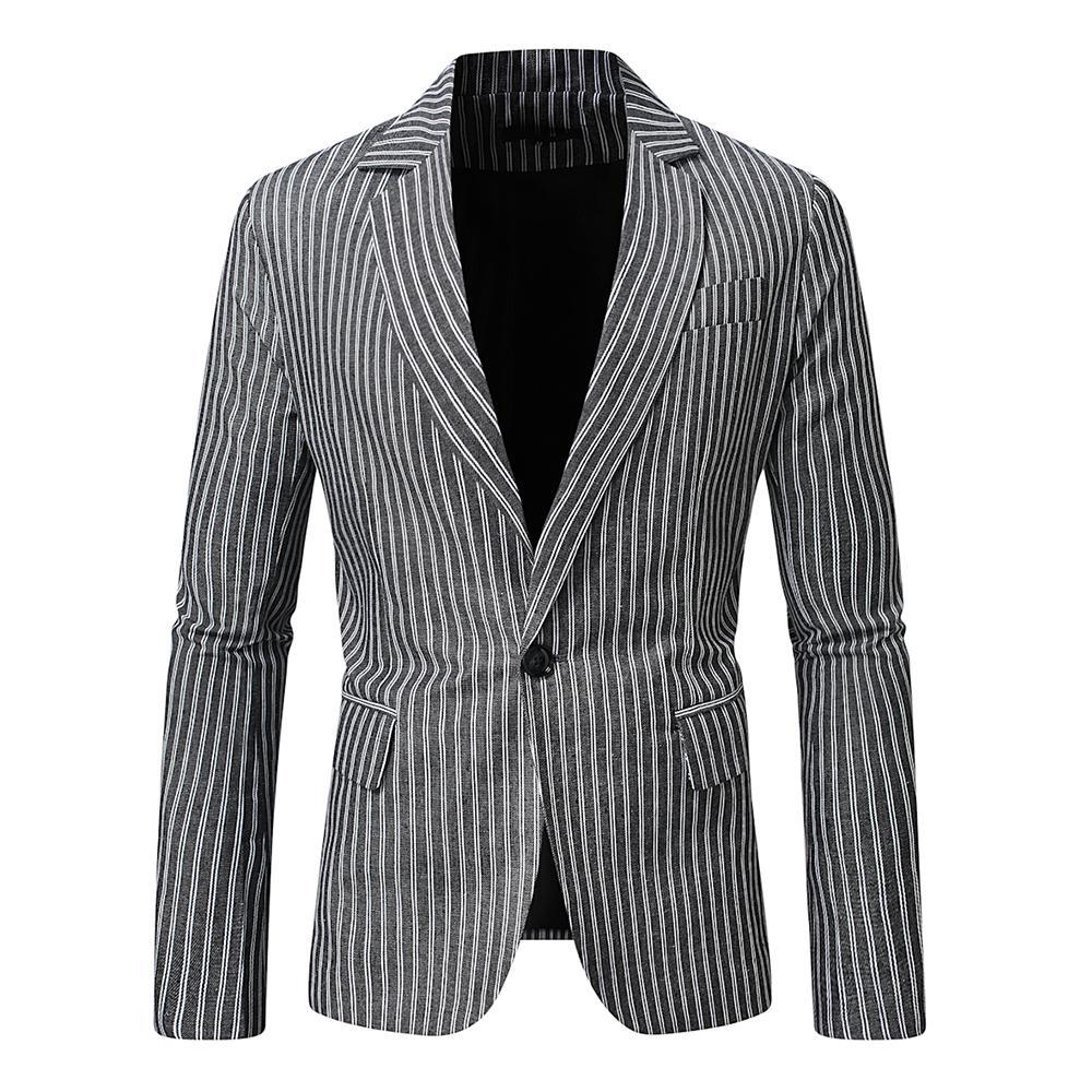 Men's Slim Fit Striped Blazer