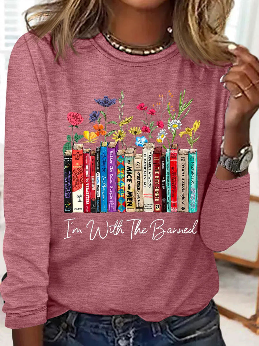 Women's Floral Long-Sleeve Romantic Look Shirt