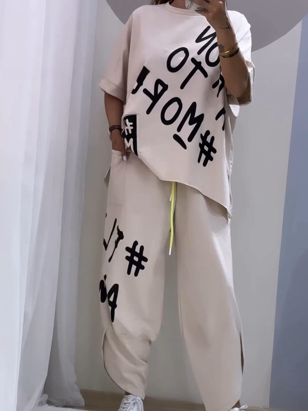 Women's Comfortable Oversized Jogging Suit Set