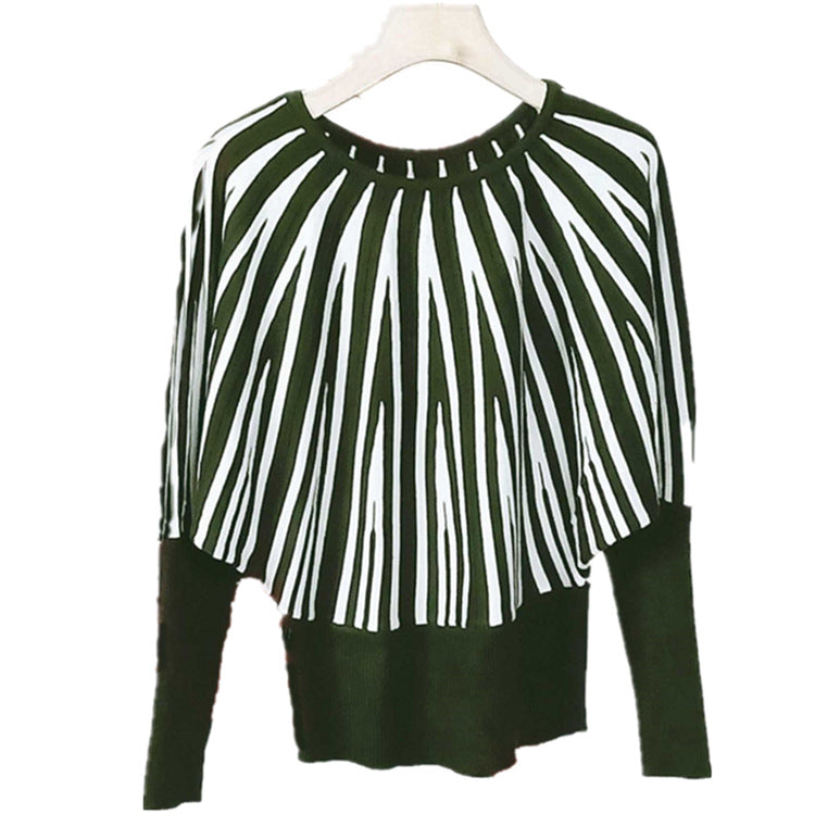 Women's Soft Striped Oversized Pullover