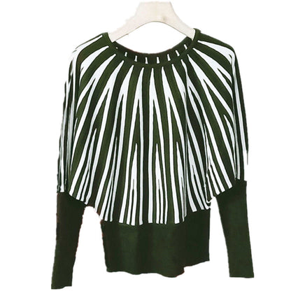 Women's Soft Striped Oversized Pullover