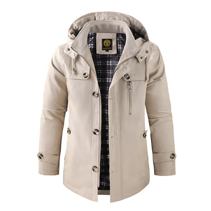 Hooded Jacket Sporty Casual