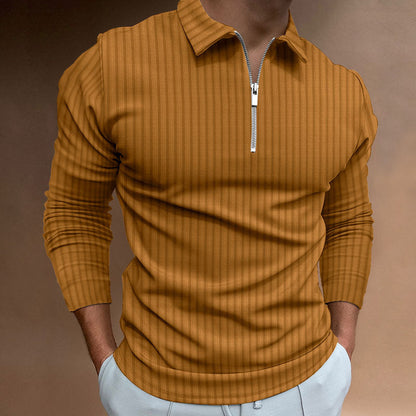 Men's Modern Polo Shirt Zipper Style