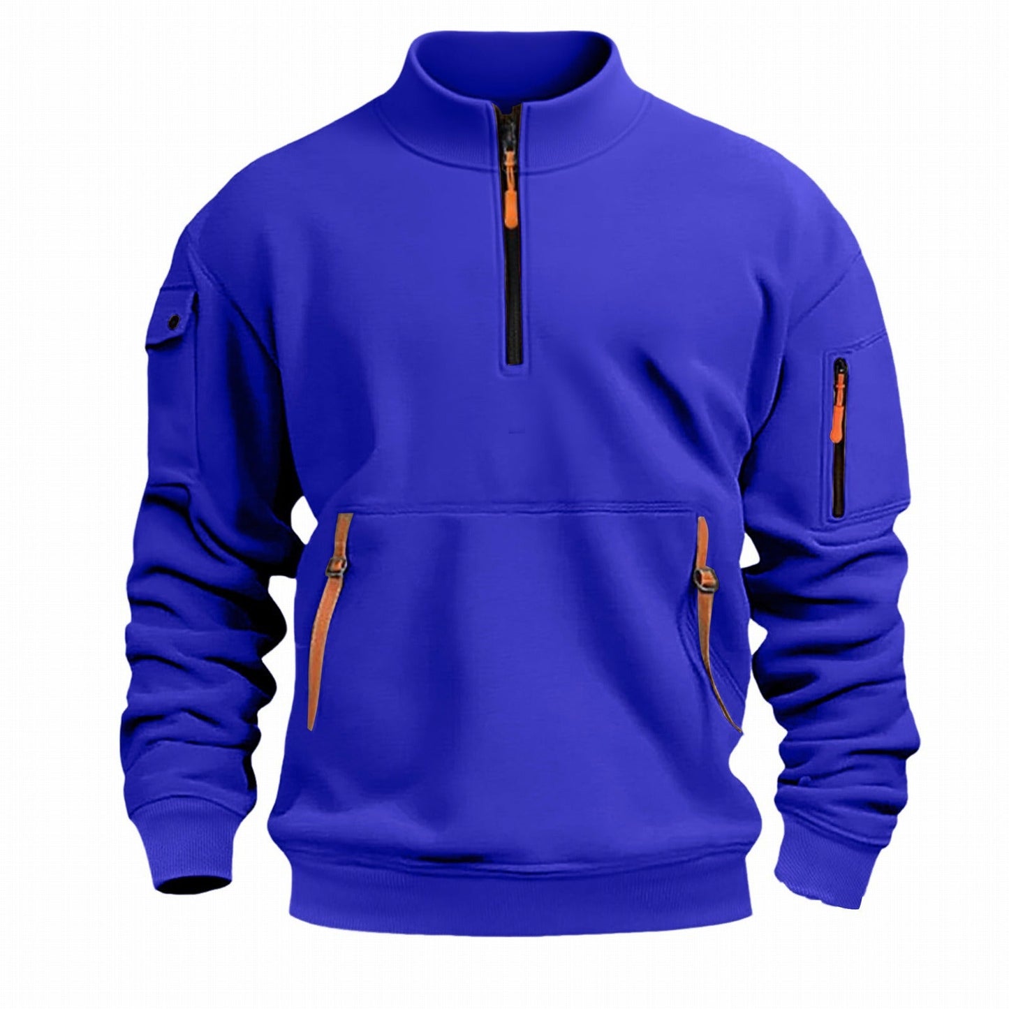 Men's Outdoor Pullover Practical Zipper Pockets