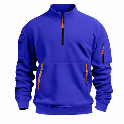 Men's Outdoor Pullover Practical Zipper Pockets