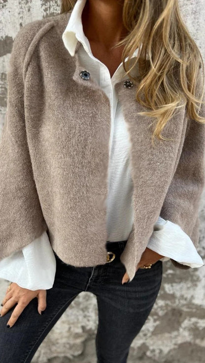 Short Women's Cashmere Jacket Luxury Quality