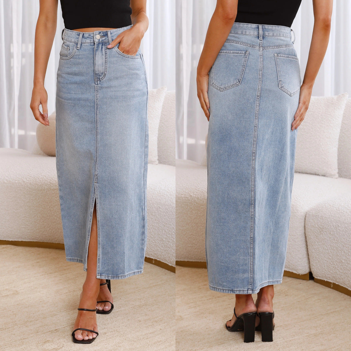 Women's Denim Skirt Elegant Fashion