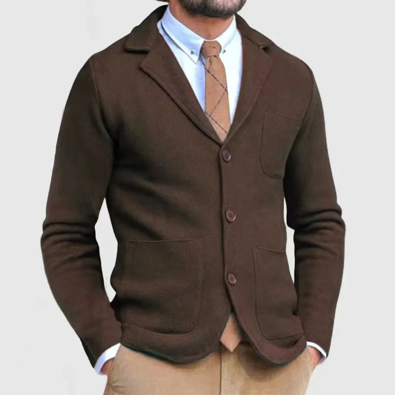 Men's Cardigan Modern Practical Pockets