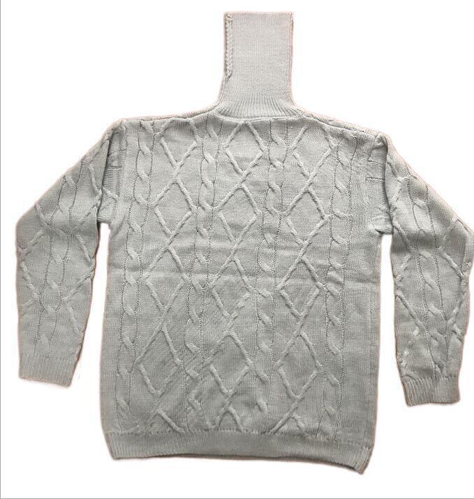 Men's High-Neck Cable Knit Sweater Elegance