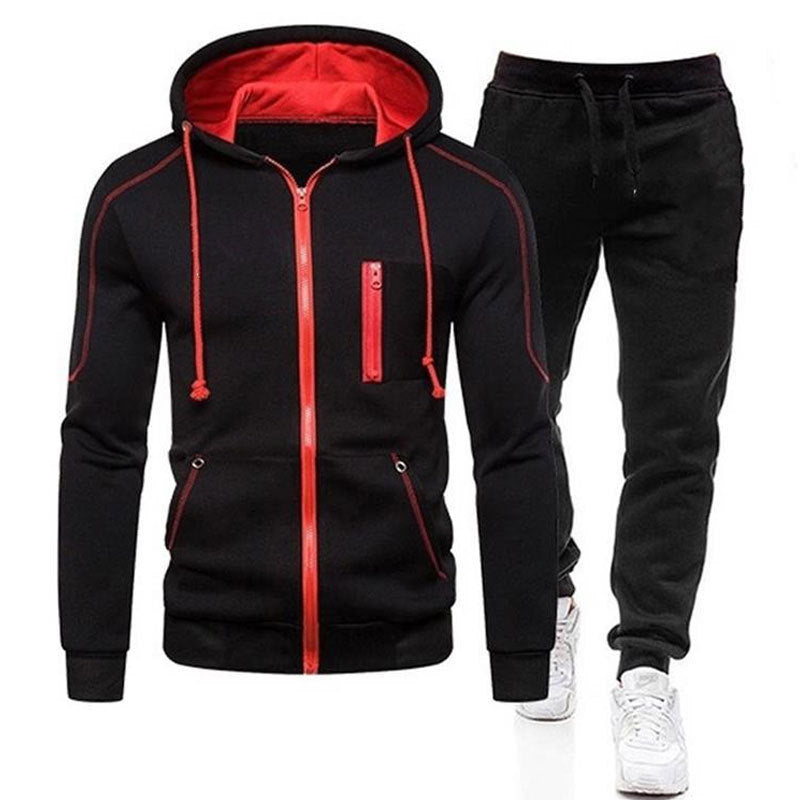Men's Active Tracksuit with Zipper Pockets