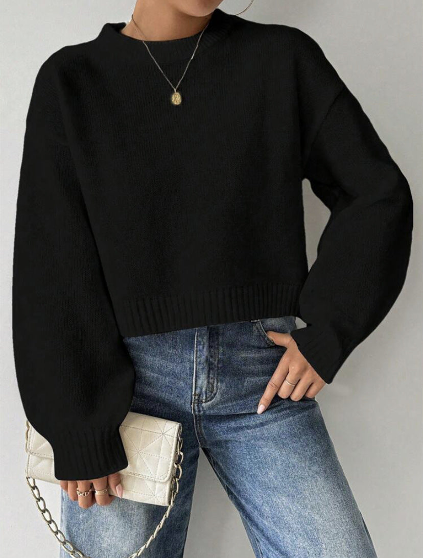 Ladies' Fine Knit Sweater Elegant Cashmere Look