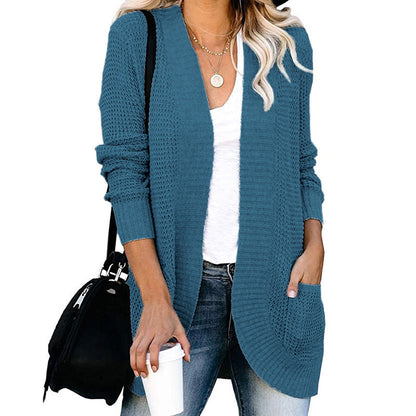 Women's Cardigan Casual Open Front with Pockets