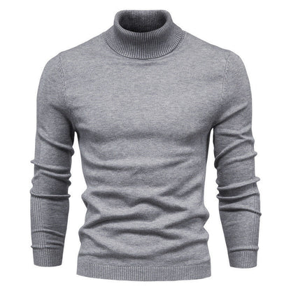 Men's Pullover High Collar Fine Rib Optimal Style