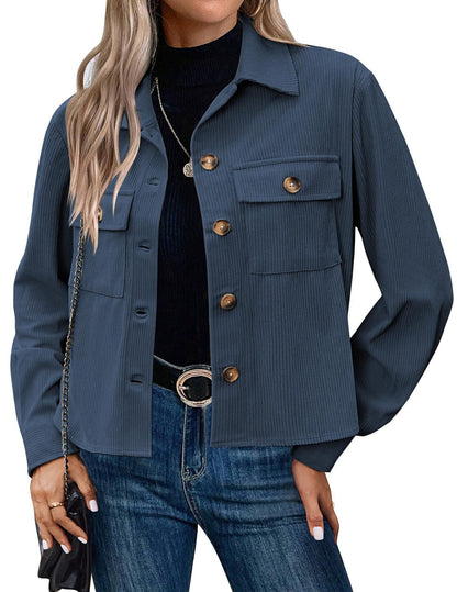Comfortable Corduroy Jacket Relaxed Style