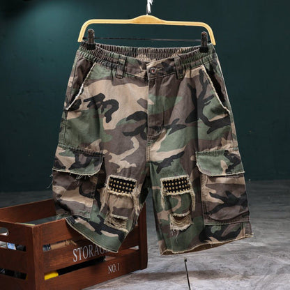 Men's Cargo Shorts Camo Pattern Robust