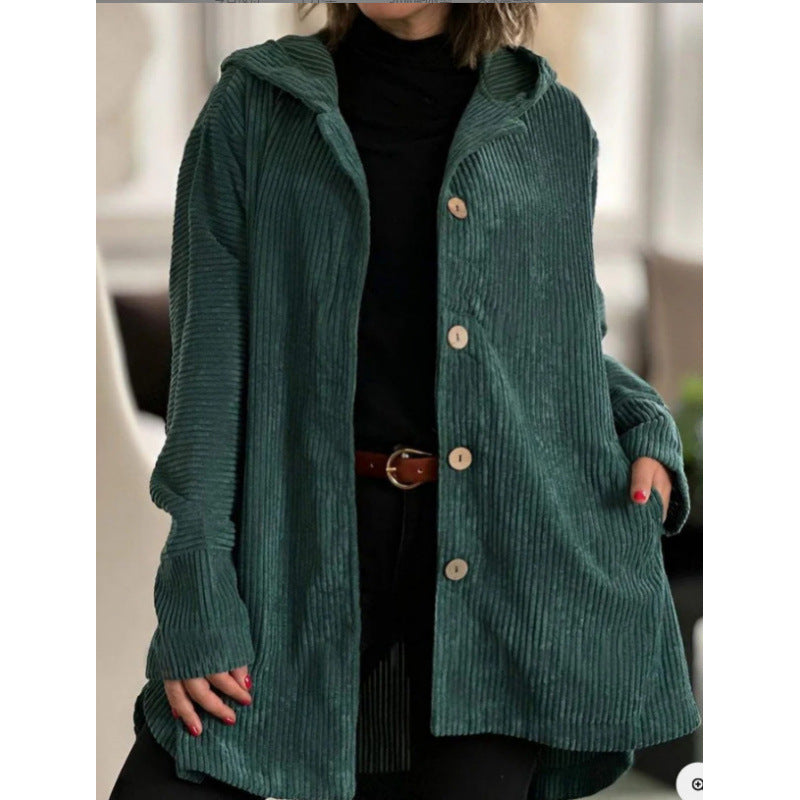 Robust Mid-Length Hooded Jacket Casual Cordura Style