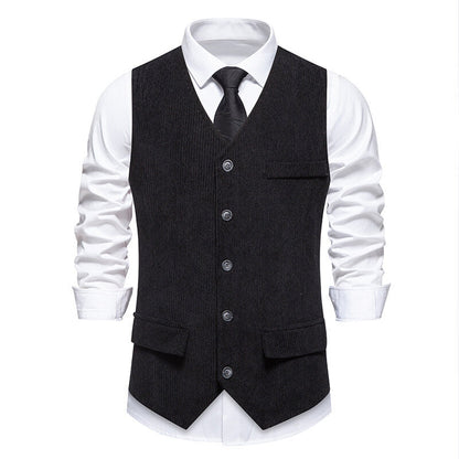 Elegant Men's Structured Modern Slim Vest