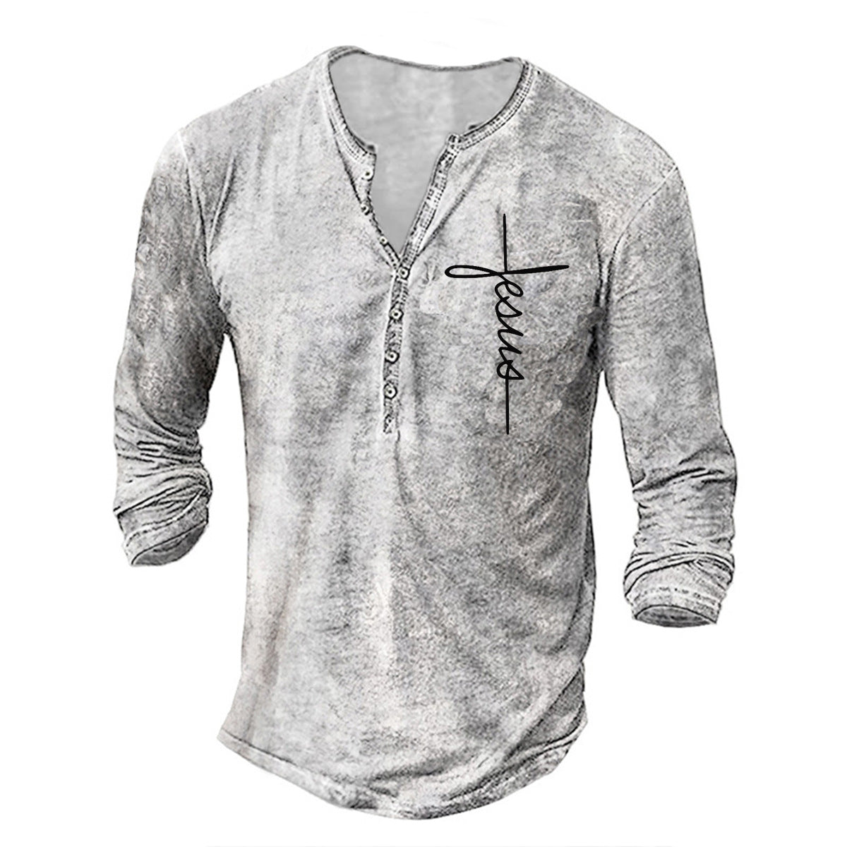 Herren Langarm-Shirt Grafikdruck Trendy Casual