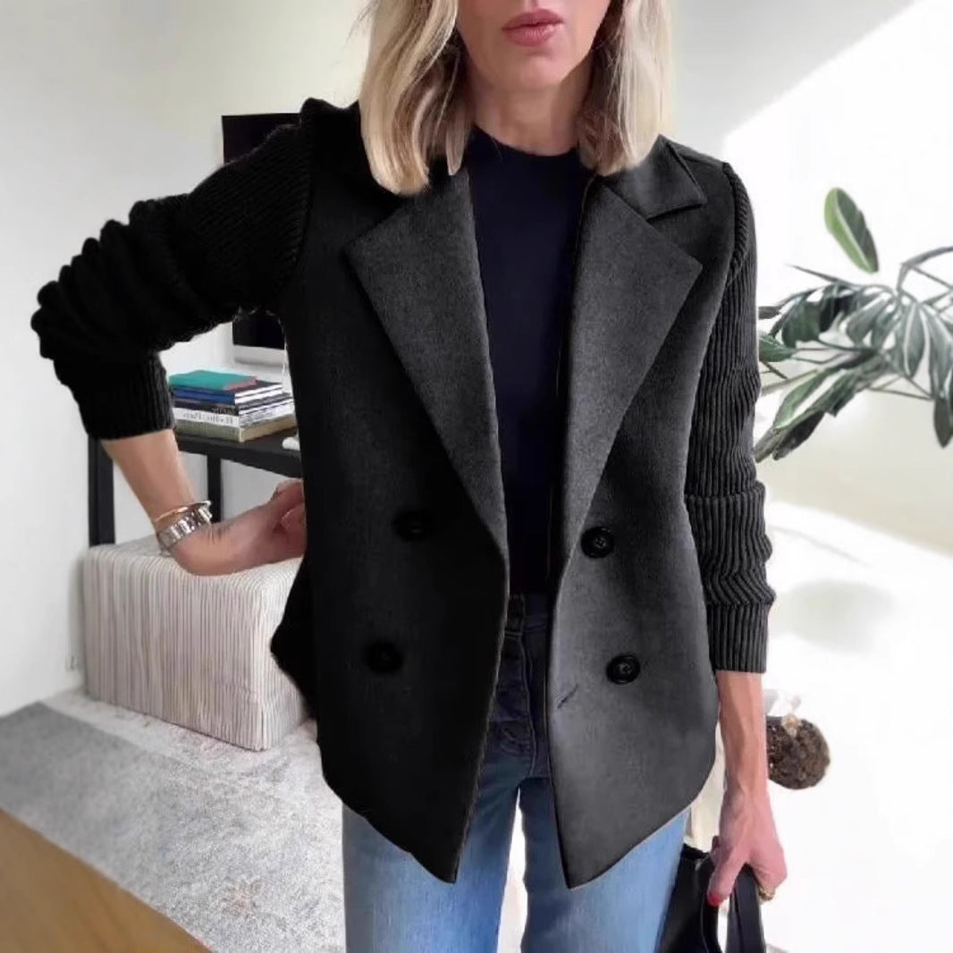 Women's Blazer Elegant Double-Breasted Modern Style