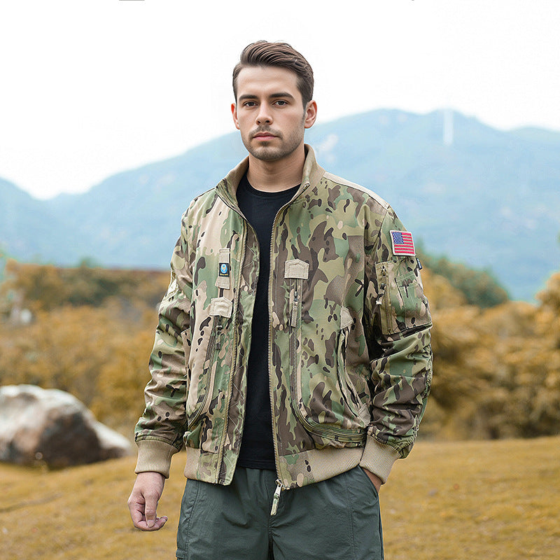 Herren Bomberjacke Isoliert Modern Praktisch